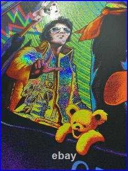 SPARKLE FOIL Dead And Company Sphere Poster Las Vegas June 21 2024 #/300 ELVIS