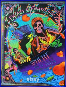 SPARKLE FOIL Dead And Company Sphere Poster Las Vegas June 21 2024 #/300 ELVIS