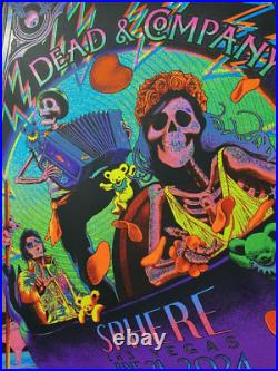 SPARKLE FOIL Dead And Company Sphere Poster Las Vegas June 21 2024 #/300 ELVIS