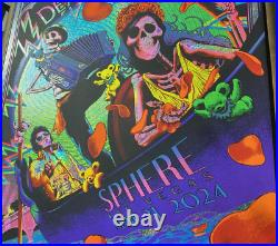SPARKLE FOIL Dead And Company Sphere Poster Las Vegas June 21 2024 #/300 ELVIS