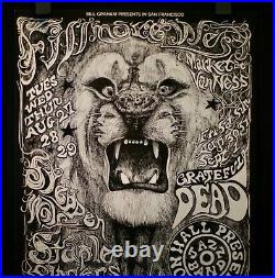 Santana Grateful Dead Steppenwolf Lee Conklin Nr Mint 2nd pnt Bill Graham poster