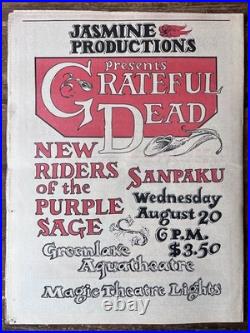Seattle Helix Counterculture Psychedelic Newspaper Vol IX/3 Grateful Dead Poster