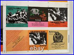 Set of some of the Rarest Grateful Dead Backstage Pass's Summer 1989 RFK Alpine