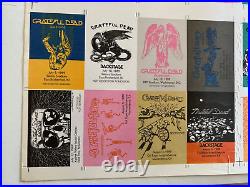 Set of some of the Rarest Grateful Dead Backstage Pass's Summer 1989 RFK Alpine