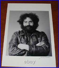 Signed Baron Wolman Jerry Garcia Photograph Photo Art Print Poster Grateful Dead