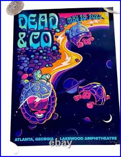 Signed Dead Company VIP Poster Atlanta Terrapin Turtles Space S/N Jeremy Kramer