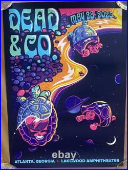 Signed Dead Company VIP Poster Atlanta Terrapin Turtles Space S/N Jeremy Kramer Signed Dead Company VIP Poster Atlanta Terrapin Turtles Space S/N Jeremy Kramer
