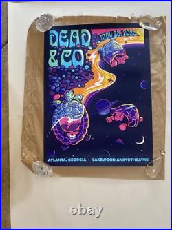 Signed Dead Company VIP Poster Atlanta Terrapin Turtles Space S/N Jeremy Kramer