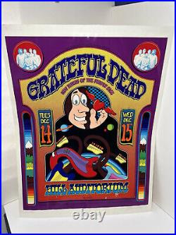 Signed & Numbered Grateful Dead Gary Grimshaw 1971 Ann Arbor AOR 4.187 BG Poster