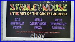 Signed STANLEY MOUSE Psychedelic Mind Melt Poster 1996 Grateful Dead A