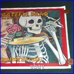 Skeletons From The Closet Best Of Grateful Dead Original 1988 Subway Poster