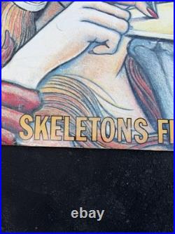 Skeletons From The Closet Best Of Grateful Dead Original 1988 Subway Poster