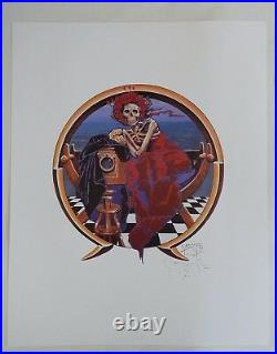 Stanley Mouse Signed 1988 Skeleton Portrait Grateful Dead