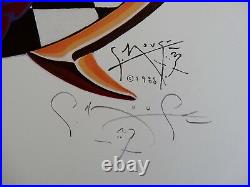 Stanley Mouse Signed 1988 Skeleton Portrait Grateful Dead