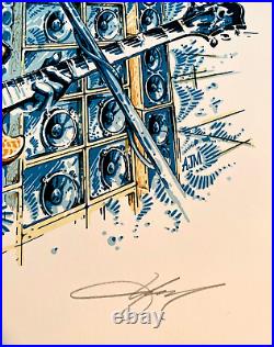 Stella Blue 2021 Grateful Dead's JERRY GARCIA AJ Masthay Art Print Poster S/N