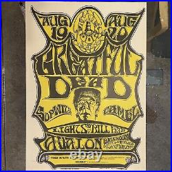 THE GRATEFUL DEAD FAMILY DOG 22 ORIGINAL POSTER AVALON BALLROOM SF CA 1966 Rare