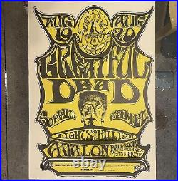 THE GRATEFUL DEAD FAMILY DOG 22 ORIGINAL POSTER AVALON BALLROOM SF CA 1966 Rare