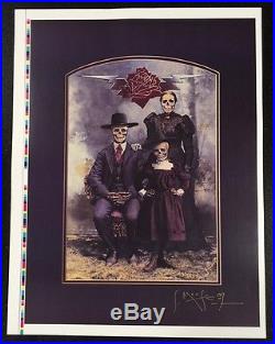 THE GRATEFUL DEAD FAMILY PORTRAIT 88 HAND SIGNED STANLEY MOUSE RARE PROOF POSTER