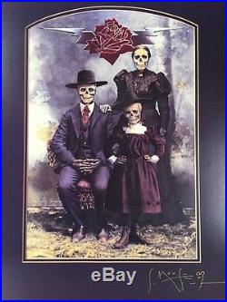THE GRATEFUL DEAD FAMILY PORTRAIT 88 HAND SIGNED STANLEY MOUSE RARE PROOF POSTER