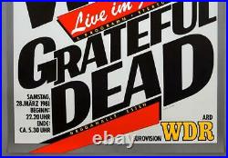 THE WHO + GRATEFUL DEAD mega rare vintage original Essen 1981 concert poster