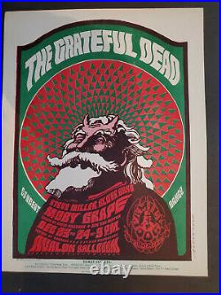 TWO Hippie Santas FD 40 Grateful Dead Victor Moscoso Rick Griffin AOR BG Poster