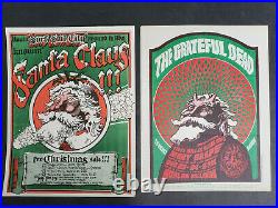 TWO Hippie Santas FD 40 Grateful Dead Victor Moscoso Rick Griffin AOR BG Poster