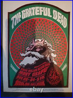 TWO Hippie Santas FD 40 Grateful Dead Victor Moscoso Rick Griffin AOR BG Poster