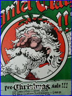 TWO Hippie Santas FD 40 Grateful Dead Victor Moscoso Rick Griffin AOR BG Poster