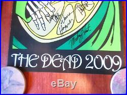 The Dead 2009 Tour Poster Grateful Bob Weir Phil Lesh Company Autograph 51/1225