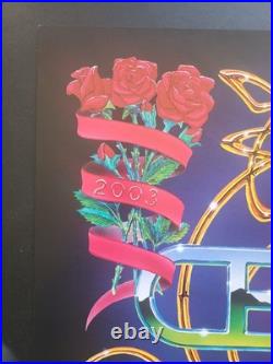 The Dead New Years 2003-2004 Poster Oakland Signed By Alton Kelley. Grateful Dead