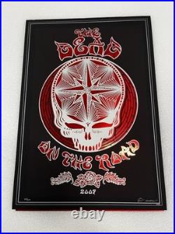 The Dead On The Road 2009 Emek Concert Tour Poster Laser Cut Foil Grateful