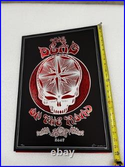 The Dead On The Road 2009 Emek Concert Tour Poster Laser Cut Foil Grateful