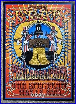 The Dead Philadelphia Pa 2009 Original Silkscreen Concert Poster Biffle Signed