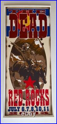 The Dead Red Rocks 2003 Official Poster S/N Biffle Grateful Dead Dead & Co Mint