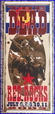 The Dead Red Rocks 2003 Official Poster S/N Biffle Grateful Dead Dead & Co Mint