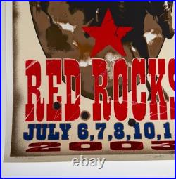 The Dead Red Rocks 2003 Official Poster S/N Biffle Grateful Dead Dead & Co Mint