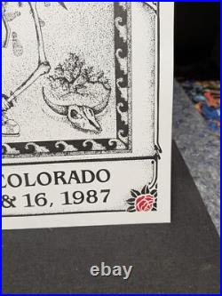 The GRATEFUL DEAD Poster Telluride Colorado, 1987 Jack Rajca SIGNED
