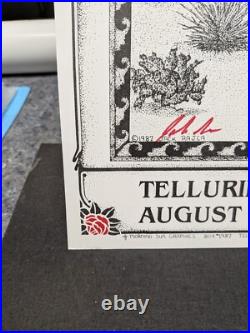 The GRATEFUL DEAD Poster Telluride Colorado, 1987 Jack Rajca SIGNED
