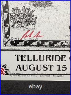 The GRATEFUL DEAD Poster Telluride Colorado, 1987 Jack Rajca SIGNED