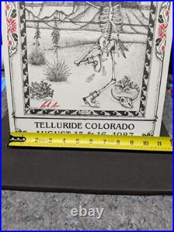 The GRATEFUL DEAD Poster Telluride Colorado, 1987 Jack Rajca SIGNED