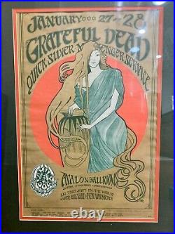 The Grateful Dead 1967 Avalon Ballroom Concert Poster Family Dog Mouse & Kelly