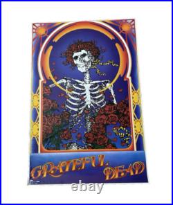 The Grateful Dead 1987 Roses and Skull Original Poster Rare 24X 36