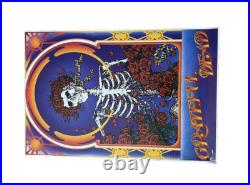 The Grateful Dead 1987 Roses and Skull Original Poster Rare 24X 36