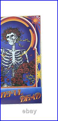 The Grateful Dead 1987 Roses and Skull Original Poster Rare 24X 36