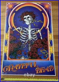The Grateful Dead 1987 Roses and Skull Original Poster Rare 24X 36