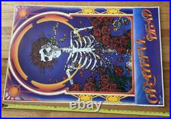 The Grateful Dead 1987 Roses and Skull Original Poster Rare 24X 36