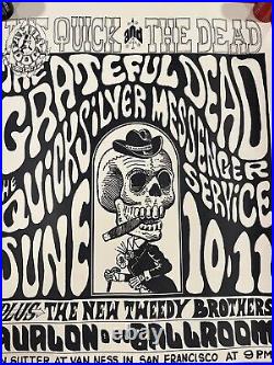 The Grateful Dead Concert Poster Avalon Ballroom San Francisco 20.5 x 14.25