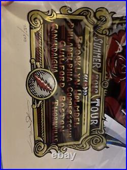 The Grateful Dead FURTHUR 2013 Summer Tour Poster #387/500 AJ Masthay Bob Weir