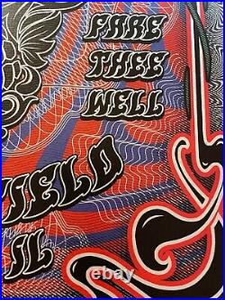 The Grateful Dead Fare Thee Well 2015 Chicago Show Poster Derek Hatfield VARIANT
