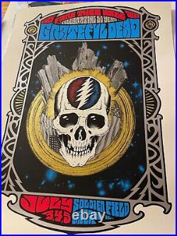 The Grateful Dead GD50 Concert Poster Chicago 2015 Alan Forbes Jerry Garcia